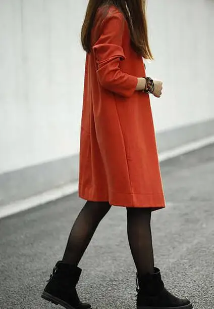 3 Цвета Женщины Платья Зимой Плюс Бархат утолщение Теплый Мода Повседневная