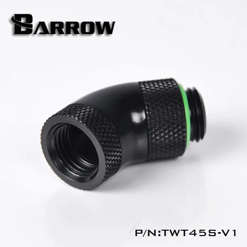 Барроу G1/4 &quot45 градусов Поворотный переходник штуцер разъем 360 вращения TWT45S