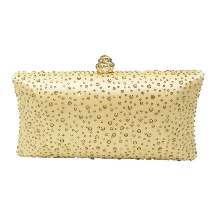 Gold Роскошная фиолетовая вечерняя сумка с кристаллами для женщин bolsos fiesta mujer cluth вечерние - Цвет: Gold