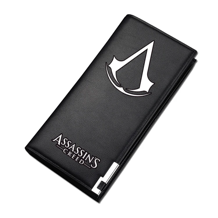 Assassins Creed Short Purse Black Long Wallets for Teenager Boys Girls | Багаж и сумки