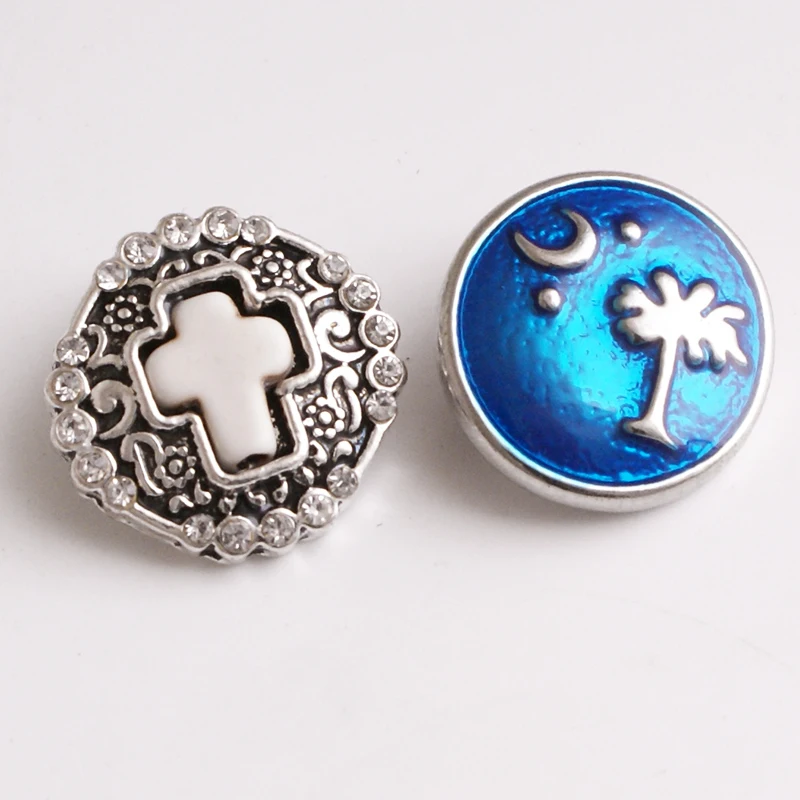 

xh3051 CROSS US states 18mm Metal Snap button
