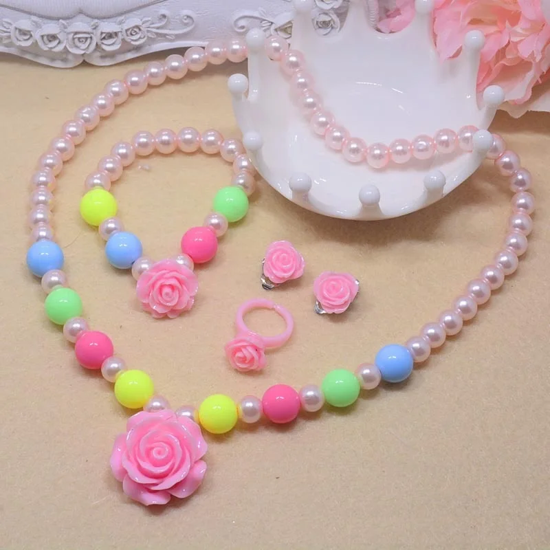 Красочные Эльза с цветочным рисунком Kitty catnecklace браслет ухо клип серьги кольцо