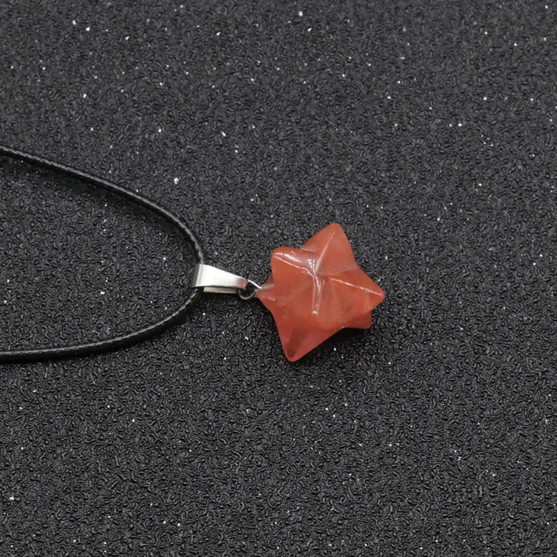 Подвески в стиле ретро Merkaba Chakras ожерелья из натурального камня для Рэйки лечение