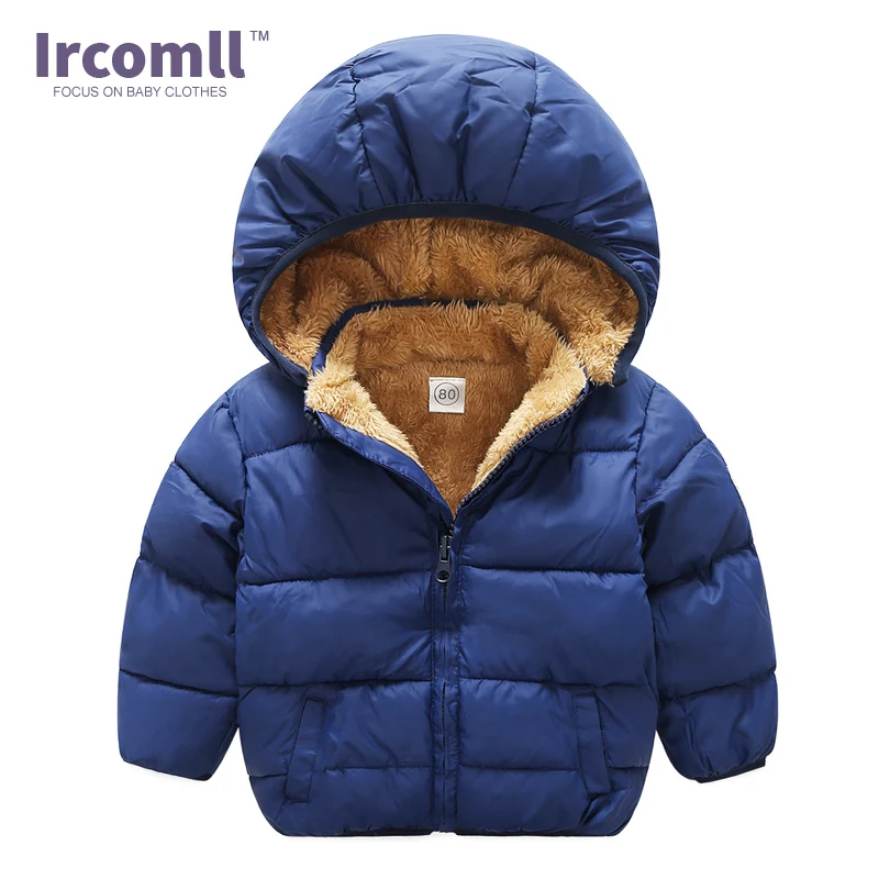 Ircomll плюшевое теплое тонкое пальто детская одежда для маленьких девочек зимняя