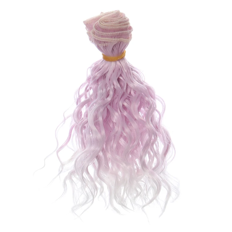 Высококачественный кукольный парик ручной работы для куклы Babie BJD кукольные волосы DIY высокотемпературная проволока ручной работы натуральные кудрявые парики большие кудри - Цвет: A141