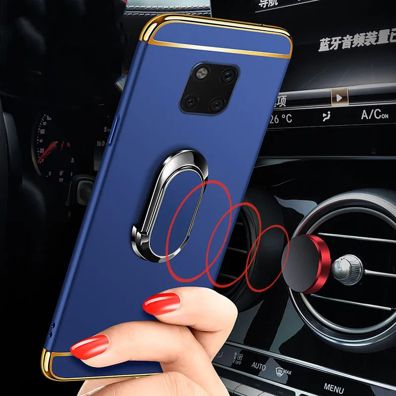 Чехол для Huawei mate 20x Матовый Жесткий магнитный автомобильный держатель чехол