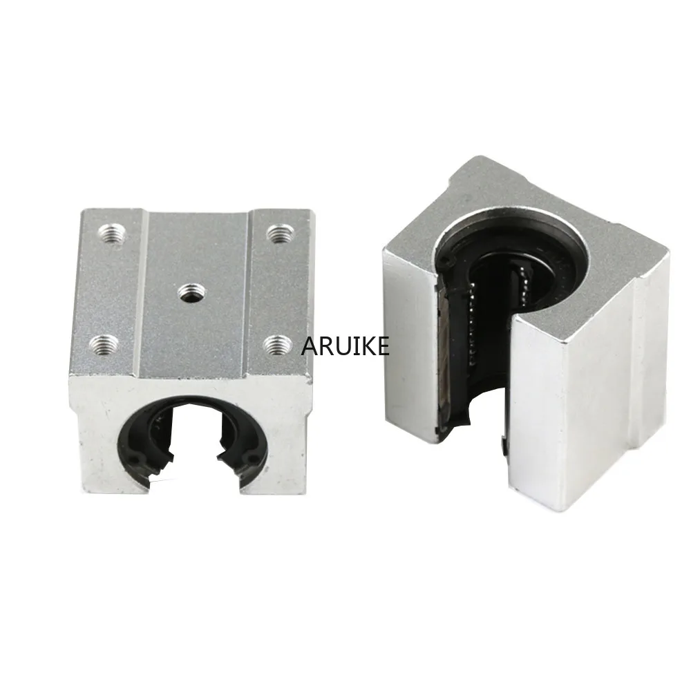 2 шт. SBR10UU SBR12UU SBR16UU SBR20UU линейного движения шариковых подшипников CNC скользящая