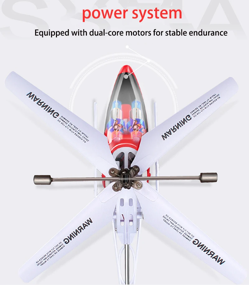 SYMA S39 RC вертолет 3 канала оснащен гироскопом светодиодный светильник дистанционное управление расстояние 100 м детский подарок красный/белый