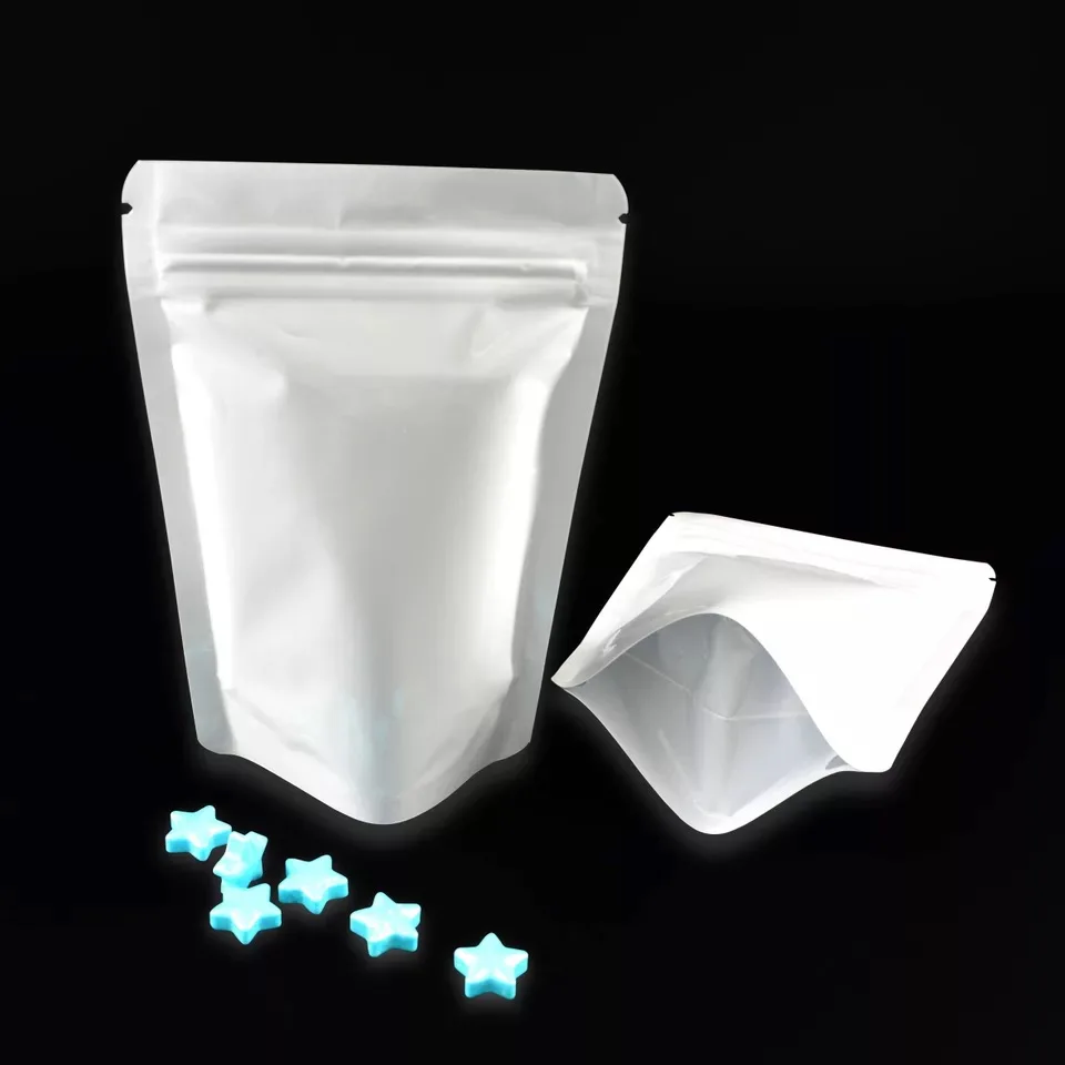 

100 pcs Colored Stand Up Zip lock Foil Pouches Aluminum Foil Standing Pouches,Food Storage Stand Up zip lock Bags Free Shipping