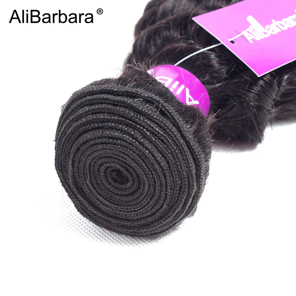 Волосы AliBarbara малазийские свободные глубокие волосы 4 пряди 100% натуральные Remy 8 28