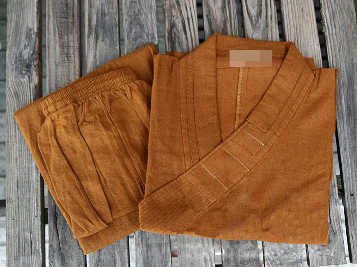 Халат унисекс из плотного льна и хлопка lohan/arhat буддистская одежда shaolin монашеские