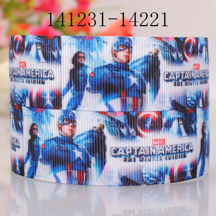 141231-14221 10 ярдов-разные размеры-мультяшная лента мстителя напечатанная лента - Цвет: 141231-14221