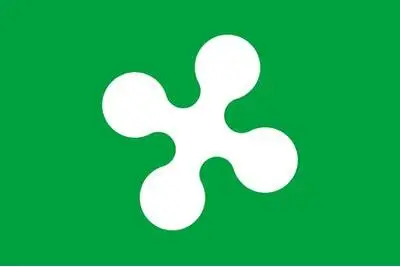 Итальянский Ломбардия государственный флаг с двумя металлическими люверсами