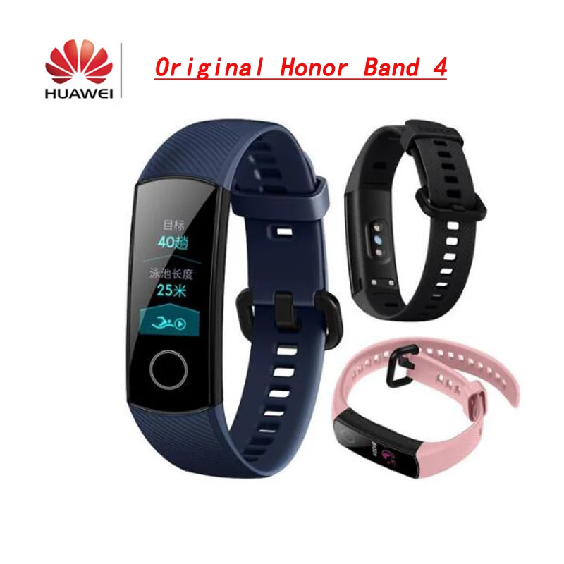 Смарт браслет Huawei Honor Band 4 водонепроницаемый фитнес трекер 50 м с сенсорным экраном