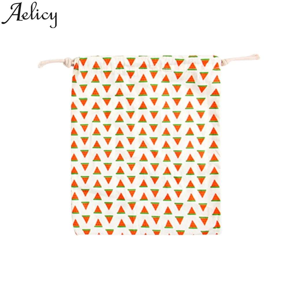 Канцелярские сумки унисекс с мультяшным принтом льняные на плечо завязками для