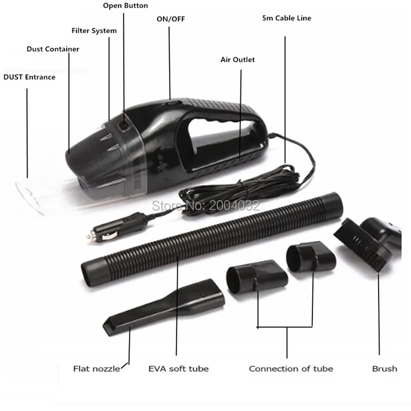 

Car Styling 12V Cleaner Handheld Vacuums FOR SUBARU Xv Forester 2016 impreza outback sti legacy VW POLO PASSAT JETTA GOLF