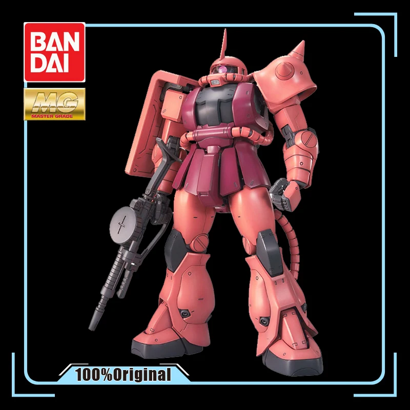 BANDAI MG 1/100 костюм мобильного воина гундама Char Aznable MS 06S Char's Zaku эффекты фигурку