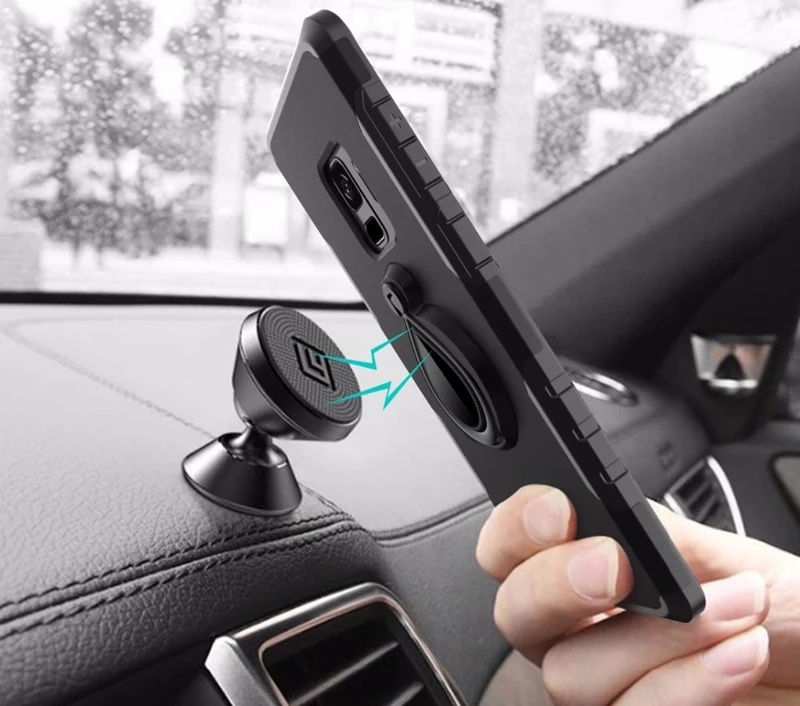 Чехол с кольцом для пальца Samsung Galaxy S9 Plus 360 градусов вращающийся держатель кольца