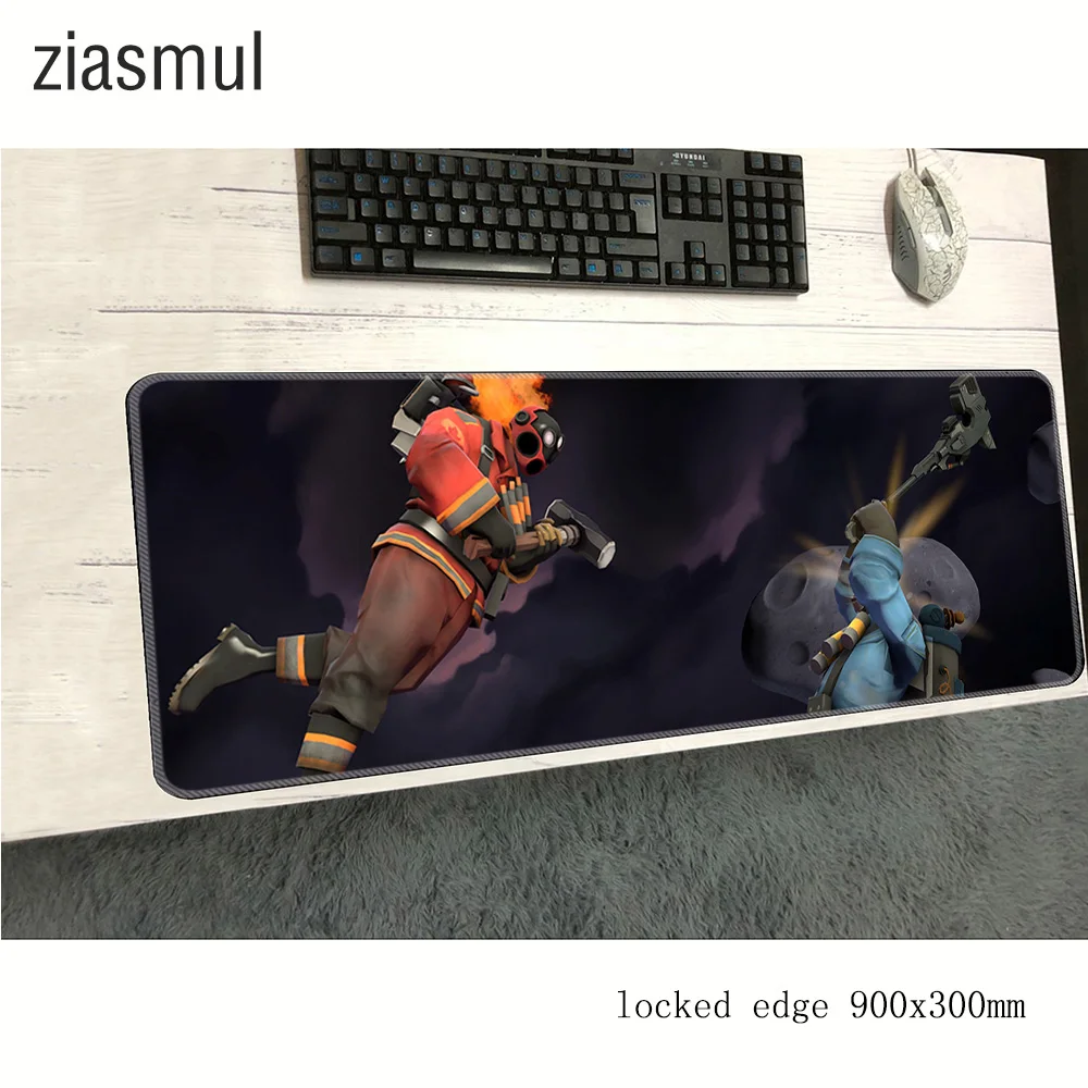 Игровой коврик для мыши team fortress 2 900x300x3 мм профессиональный эргономичный ноутбука
