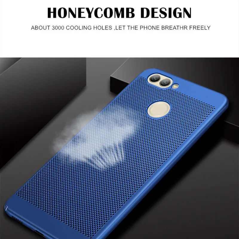 Сетчатый чехол для телефона Huawei Honor 8X 8 9 10 Lite Play V10 теплоотвод PC Nova 4 3 3i 3E 2 2S Mate 20X 20 Pro