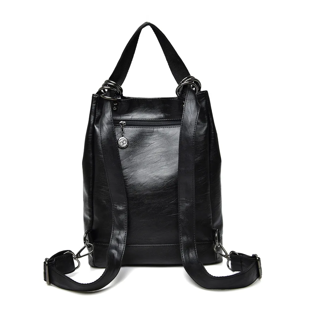 Популярный женский рюкзак mochila feminina повседневный многофункциональный кожаный