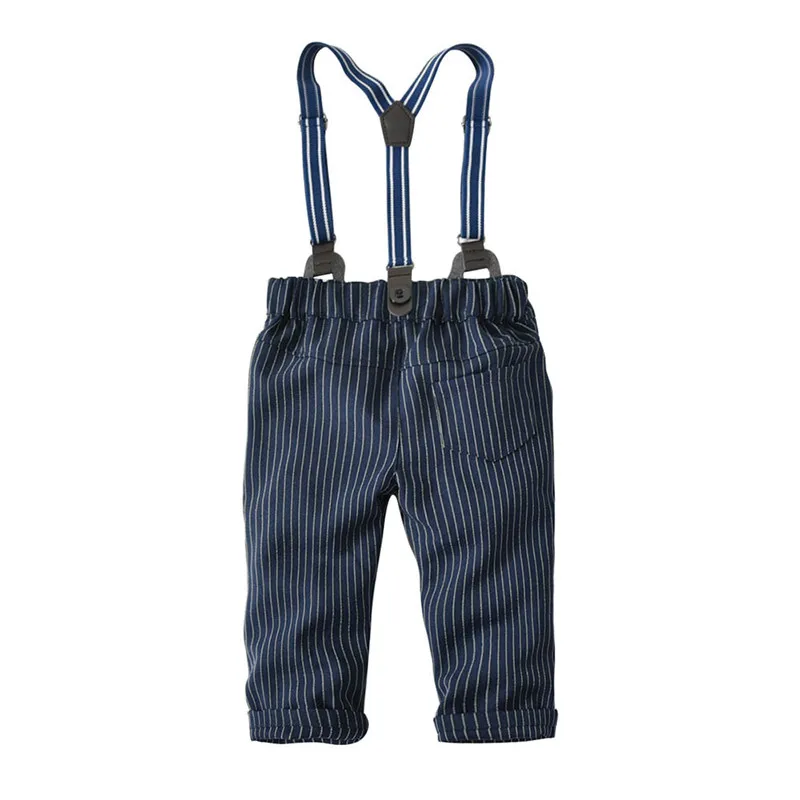 TELOTUNY boys clothes Toddler Baby Boys Bowtie Gentleman Print Tops T-Shirt Overall Pants Clothes Sets clothing for 1026 | Детская