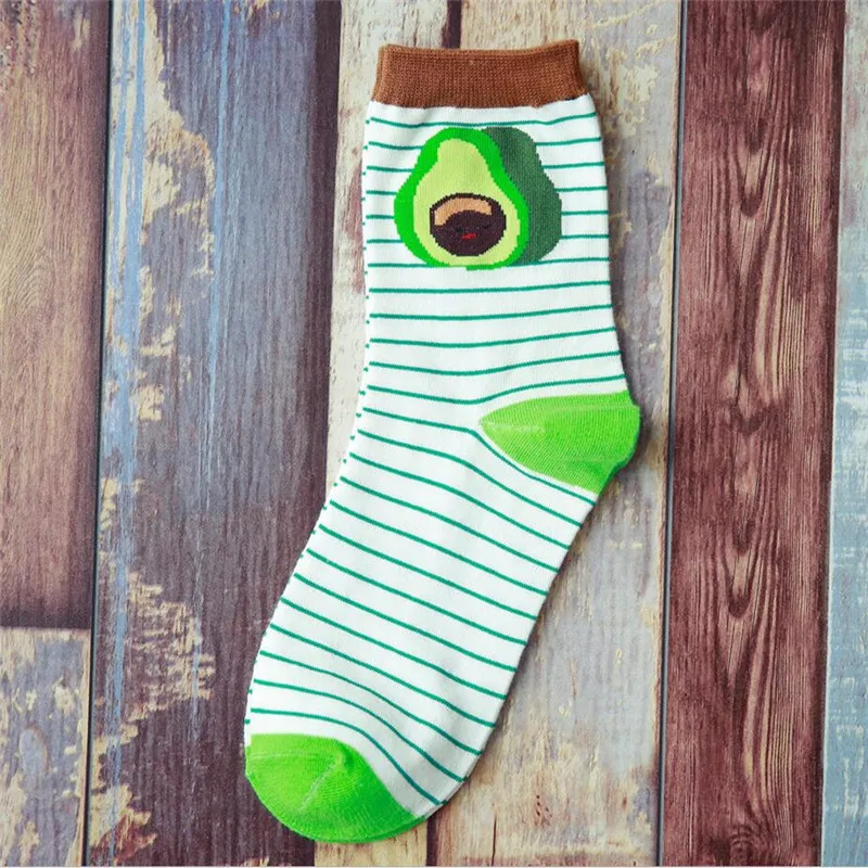 Новое поступление женские разноцветные хлопковые носки 4 пары/партия|fruit socks|socks