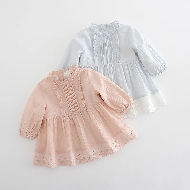 Idea 2018 весеннее платье для маленьких девочек милые кружевные платья принцессы с