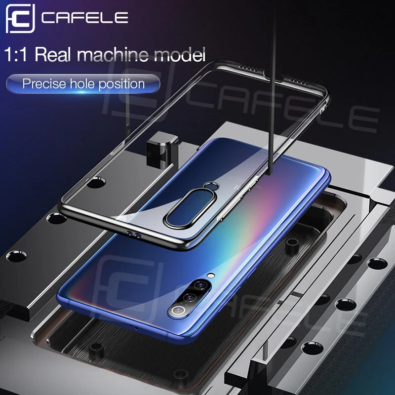 Прозрачный чехол Cafele для Xiaomi 9 прозрачный мягкий из ТПУ с покрытием телефона