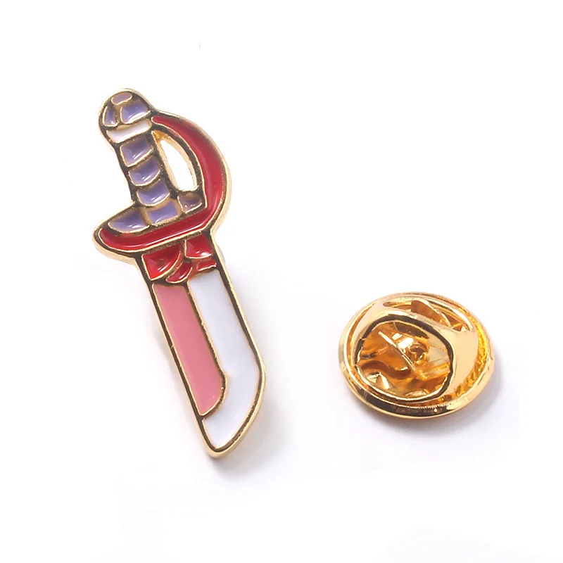 Эмалированные булавки в виде ножа для женщин и мужчин|Броши| |