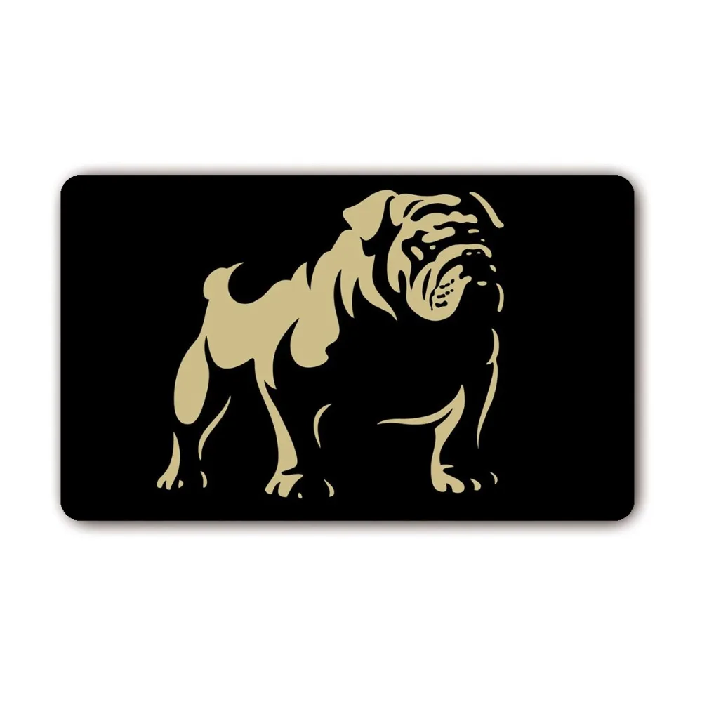 English Bulldog - woven outdoor mat design doormat for entrance door Funny Front indoor rug non slip 18 x 30 | Дом и сад