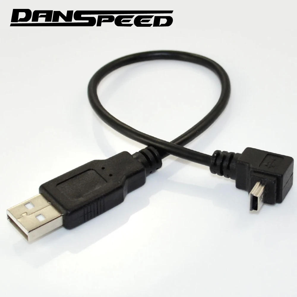 DANSPEED USB 2 0 A штекер на 90 градусов угловой мини 5Pin адаптер конвертер данных короткий