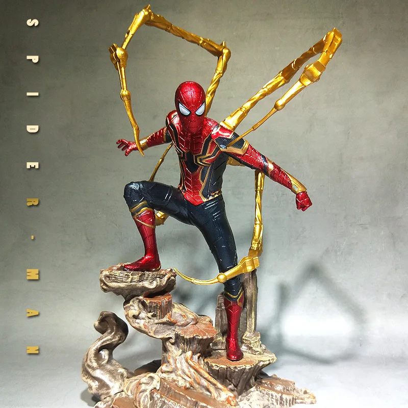 Горячие игрушки Marvel Мстители супер герой Человек паук Фигурки ПВХ далеко от дома