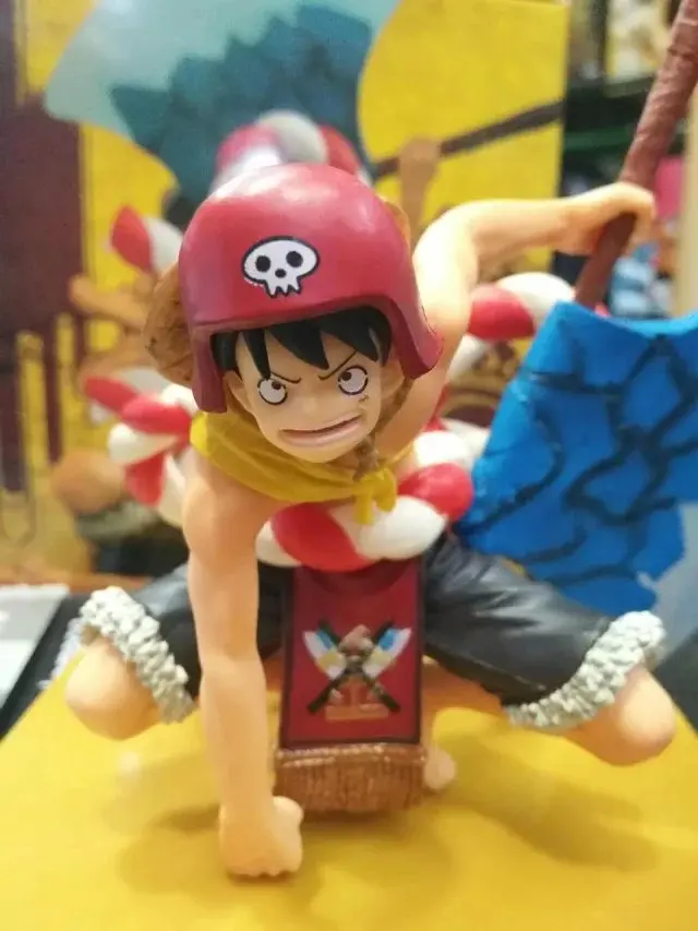 Аниме one piece фигурка Луффи Классическая драка рамка ПВХ Фигурки Коллекция детская