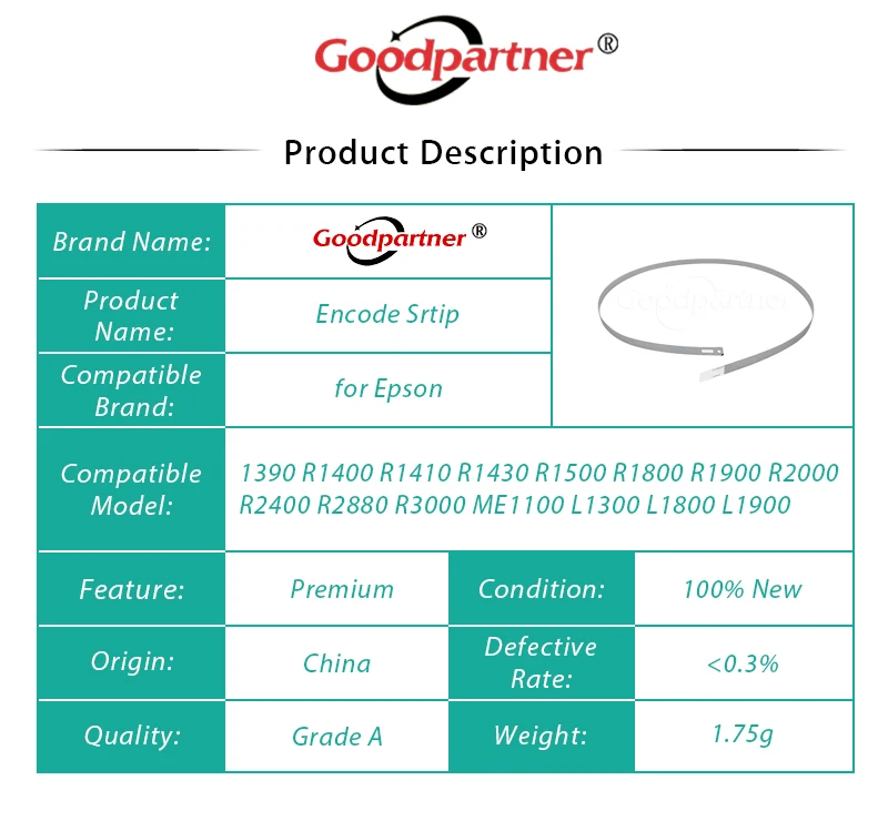 1 шкала CR Encode Strip для Epson 1390 1400 1410 1430 R1900 R1800 1500 1900 R2000 R3000 ME1100 B1100 T1100 L1300 L1800 | Компьютеры