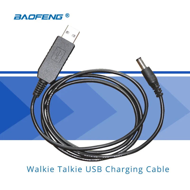 Usb кабель для зарядки Baofeng двухканальные рации напряжение Boost В 5 до 9 UV5R UV82