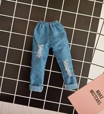 Blyth/Одежда для кукол футболка с длинными рукавами с героями мультфильмов/джинсы для blyth брюки для кукол аксессуары(fit Azone, ob24, Pullip, blyth 1/6 Doll - Цвет: pant