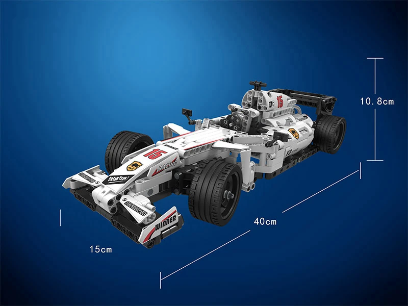 Новинка 729 шт. Technic MOC F1 Supercars пульт дистанционного управления RC гоночный автомобиль электрический Technic городской строительный блок кирпичи детская модель
