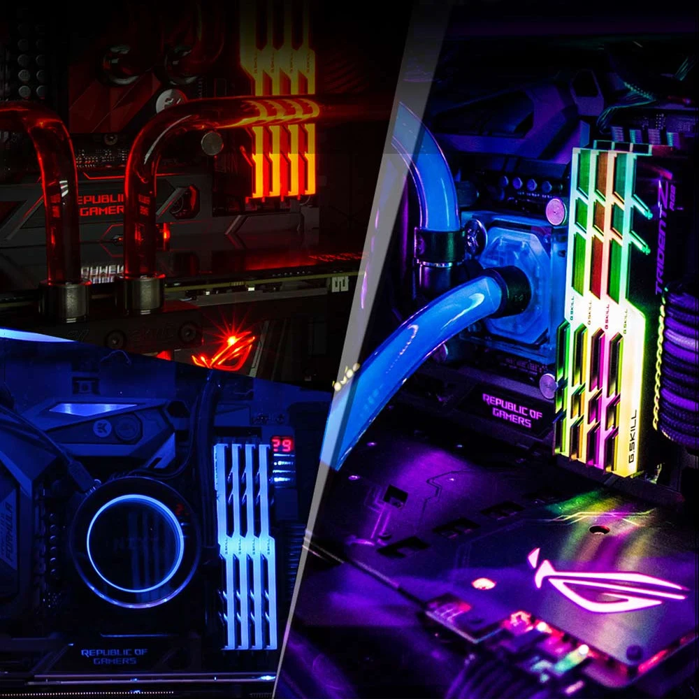 G. SKILL TridentZ RGB Серия 16 Гб(2x8 ГБ) DDR4 3200 МГц F4-3200C16D-16GTZR ОЗУ для ПК настольный компьютер DDR4 память 16-18-18-38