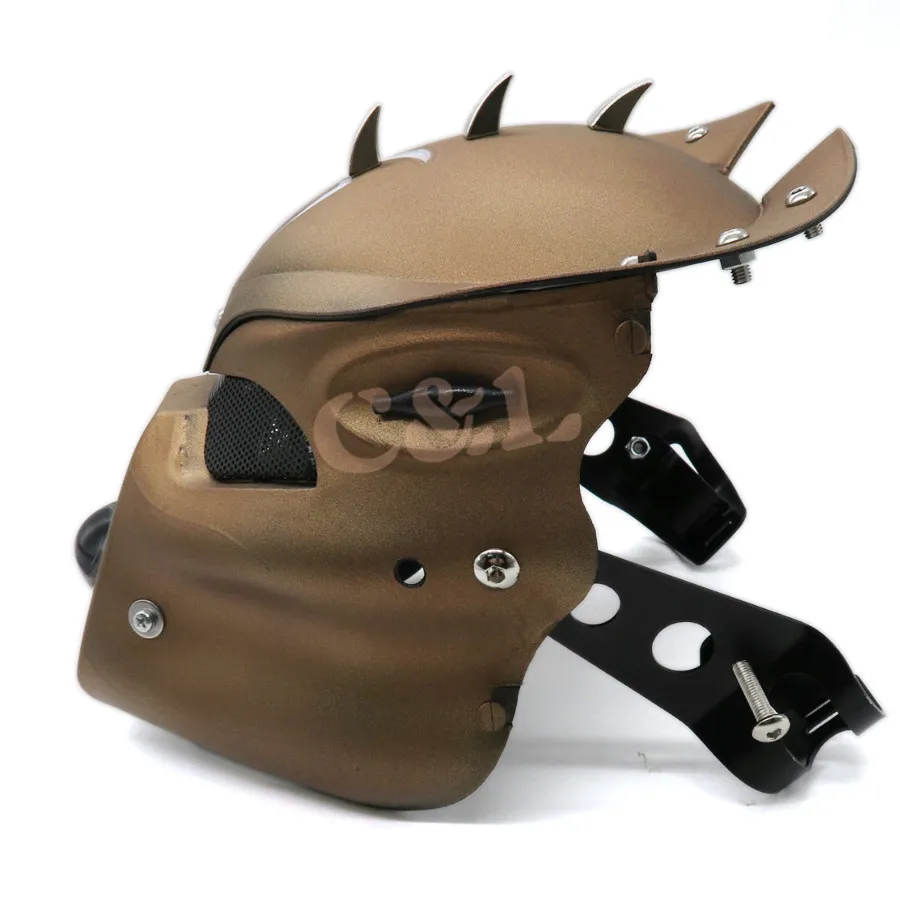 Мотоцикл светодиодный череп передняя фара лампа с кронштейном для Harley Honda Yamaha