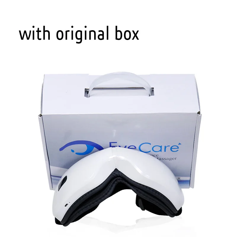 With Box Новое поступление, Электрический массажер для глаз, Bluetooth, музыкальный вибрирующий инфракрасный нагрев, терапия, облегчение давления воздуха, прибор для ухода за глазами - Цвет: With Box
