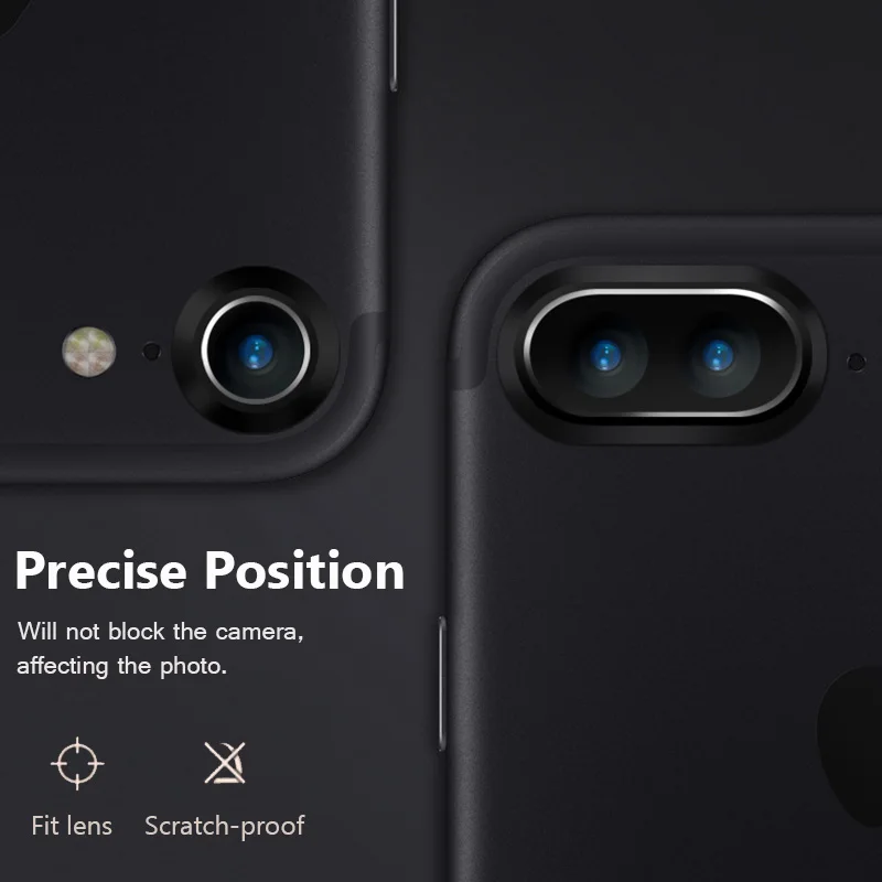 JONSNOW защитное кольцо для объектива камеры для iPhone 7 8 Plus 6S 6P X XR XS Max металлическое защитное кольцо для объектива камеры