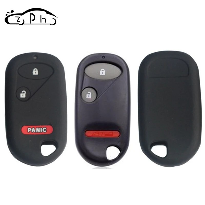 3 кнопки 2 + 1 Тревожная Силиконовая задняя крышка для Honda Civic Accord vision Pilot 2001 - 2005