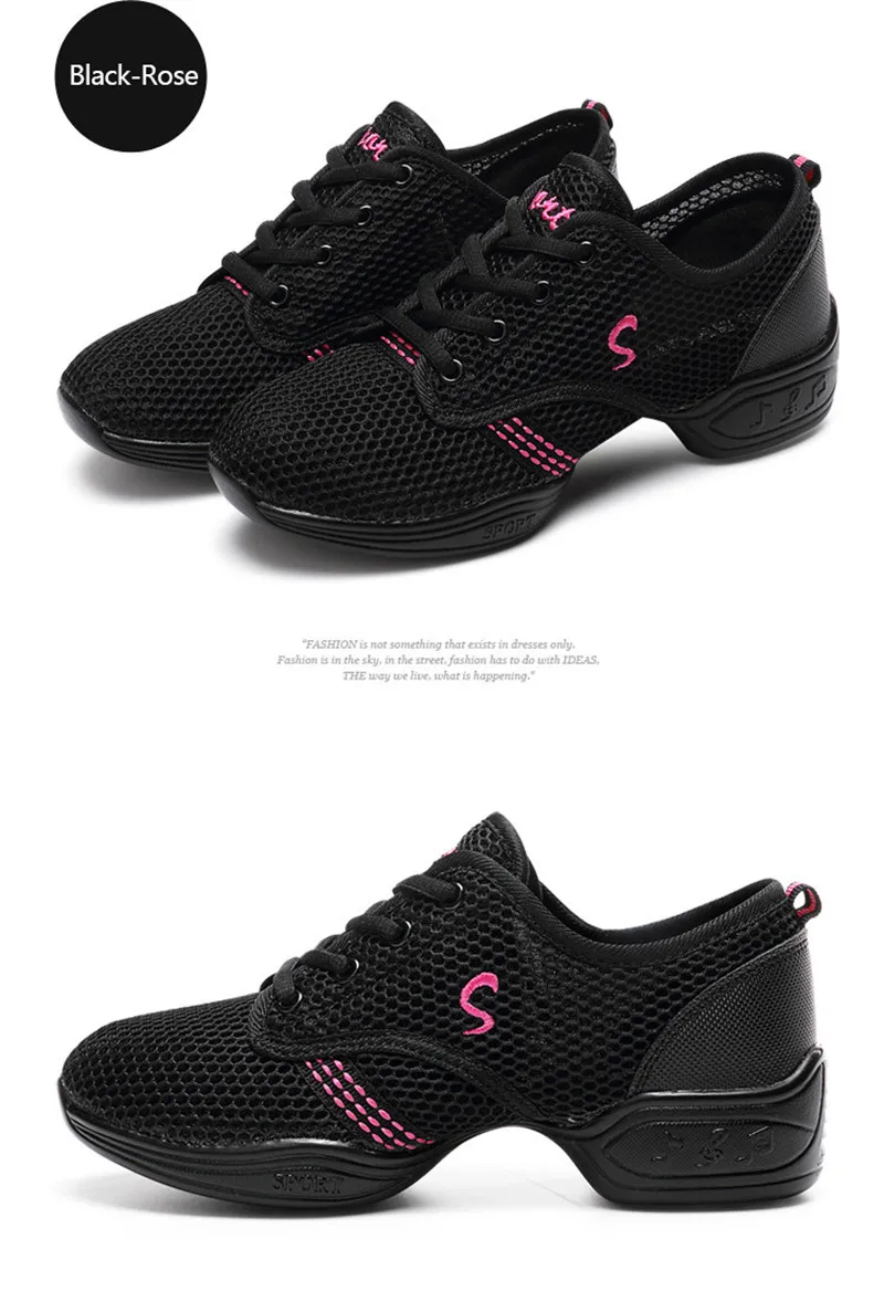 HoYeeLin/современные танцевальные кроссовки для джаза; женские дышащие сетчатые кроссовки со шнуровкой для занятий танцами; Легкие кроссовки для фитнеса