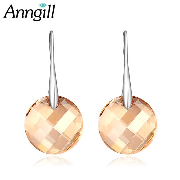 Серьги подвески женские свадебные с кристаллами Сваровски|earrings for|crystal dropdrop crystal |