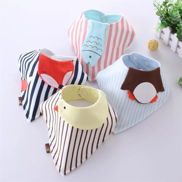 

New Arrival Baby Bibs Waterproof cotton baby supplies high quality Saliva Towel lovely animals Pattern for Infant boys and girl