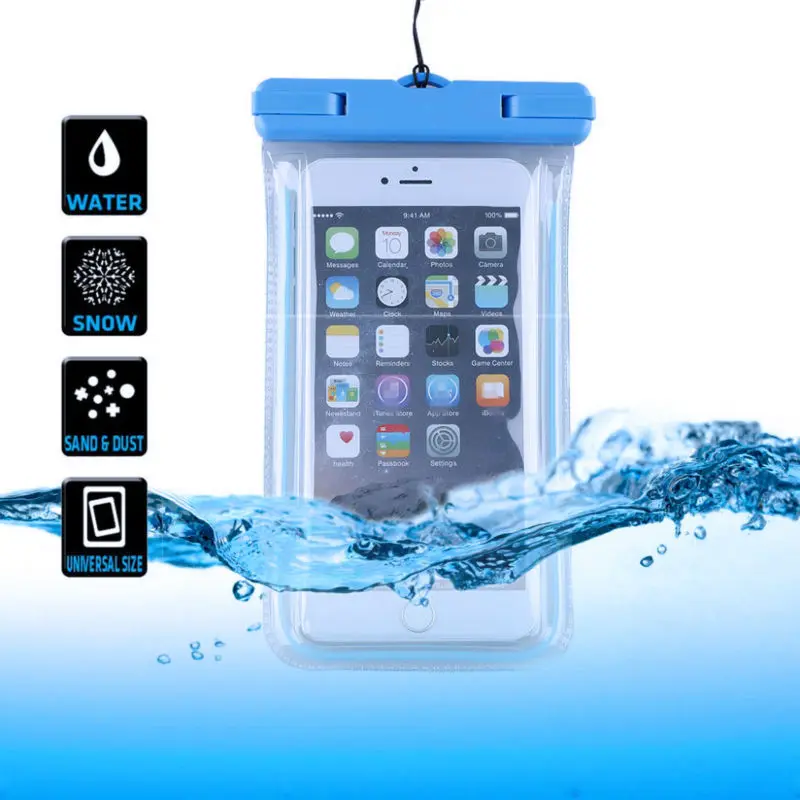 Waterproof Bag W/ Luminous Pouch Case for Sharp X4 Aquos R2 S3 Mini S2 R R1 R1S Pi Sense Z3 L2 Phone Underwater Cover | Мобильные