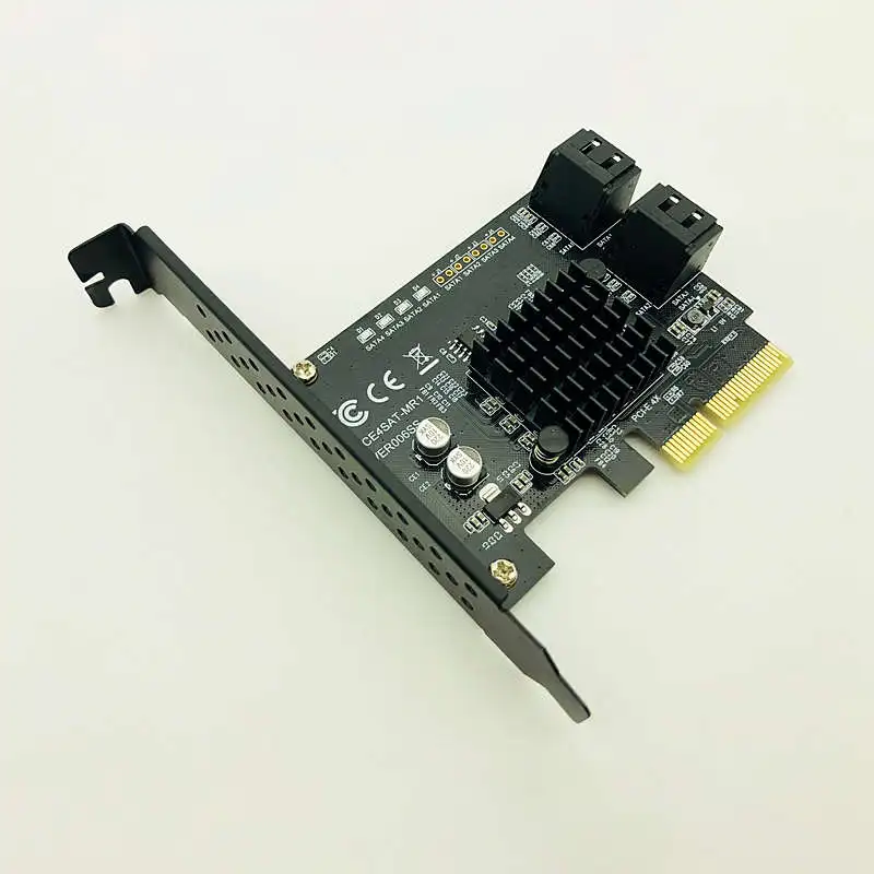 Sata Pci Express 4 порта Плата расширения контроллер Raid карта для 3 0 адаптер конвертер