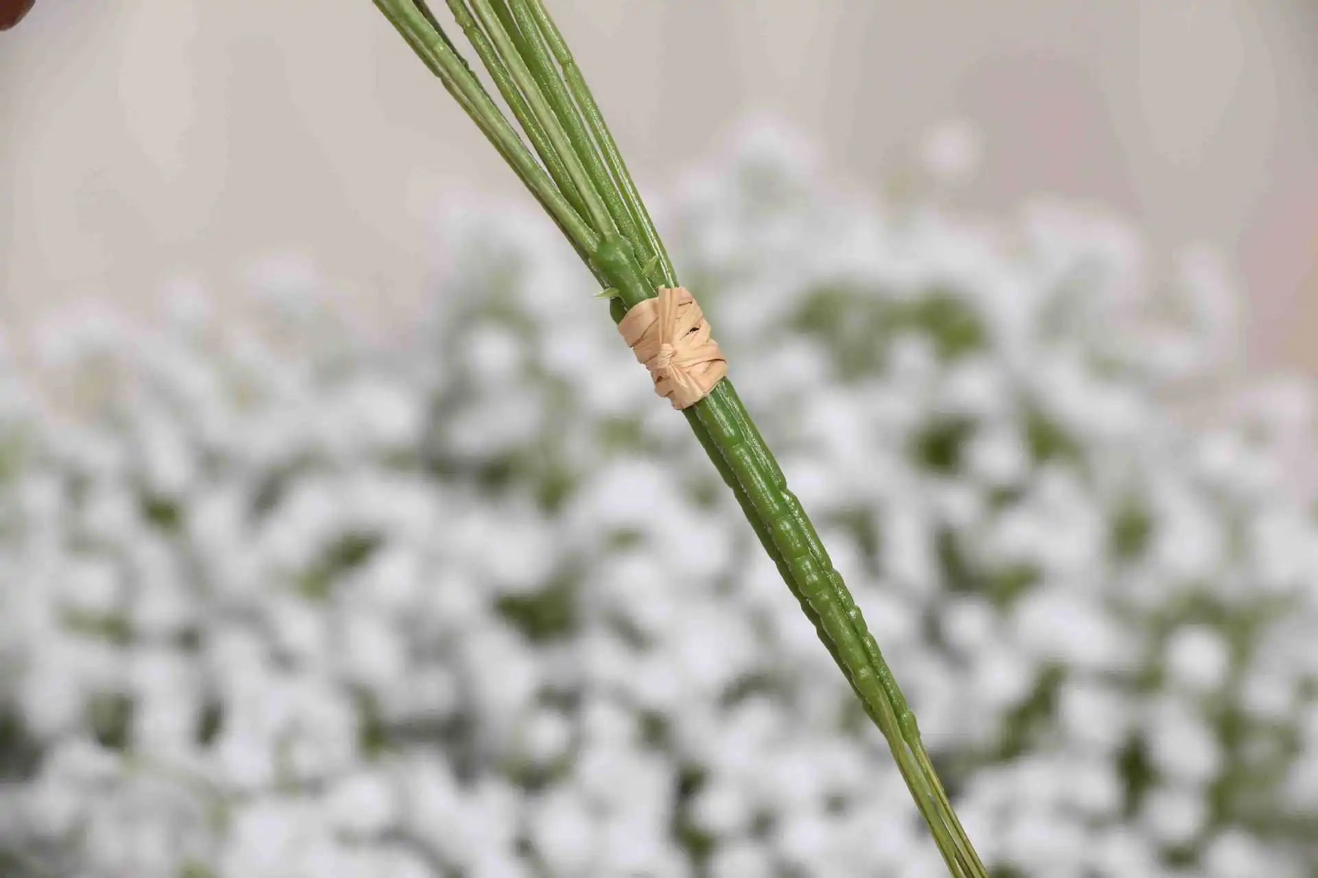 Один пластиковый букет ПУ моделирование Gypsophila Свадебные букеты Искусственные цветы искусственные растения