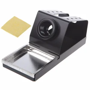 Металлическая подставка для паяльника 16 см x 7 см x 7,5 см с губкой для паяльной станции HAKKO 936 #1A30983 #